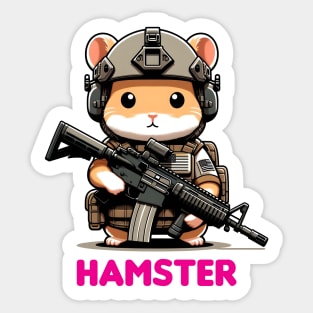Tactical Hamster Sticker